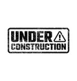 under construction design website development vector image vector image