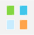 minimalist stamps with elements vector image vector image