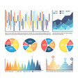 infographics with numbers and figures isolated vector image