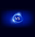 vs versus battle background sports competition vector image vector image