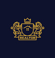 coat of arms realtor vector image