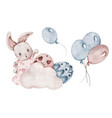 happy easter watercolor vector image vector image