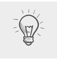 light bulb sketch icon vector image