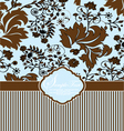 floral invitation card vector image vector image