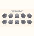 different positions 3d balls with straight vector image