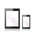 modern digital tablet pc with mobile smartphone vector image