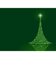 stylized christmas tree background vector image vector image