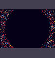 abstract background with flying red blue silver vector image