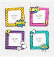 template photo frames vector image vector image