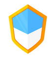 six-pointed shield - modern flat design style vector image vector image