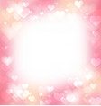 pink gentle frame background with defocused vector image