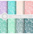 set of plan map city vector image vector image