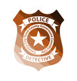 police badge icon vector image