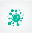 flat virus icon for medical design health safety vector image