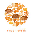 fresh bread vector image vector image