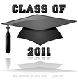 class of 2011 graduation vector image