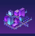set of violet colors vector image vector image