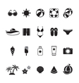 icon summer mono color vector image
