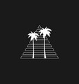 retrowave aesthetics the composition of a linear vector image
