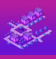 set of violet colors vector image vector image