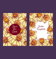 vintage floral composition vector image