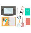 workplace concept flat design vector image