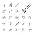 22 weapon icons vector image vector image