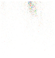 confetti on a white square vector image