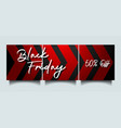 black friday instagram social media sale banner vector image