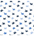 blue crane birds seamless pattern vector image vector image
