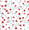 floral seamless hand drawn vector image