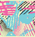 abstract seamless pattern blots lines dots vector image