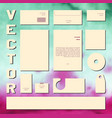 business cards collection for concept design vector image