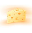 icon piece of cheese vector image vector image