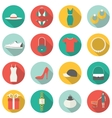 shopping flat icons vector image