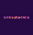 touchdown concept word art vector image