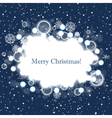 abstract christmas cloud over winter background vector image