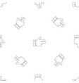 gun gesture pattern seamless vector image