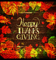 happy thanksgiving holiday banner vector image vector image