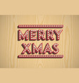 merry christmas font collection vector image vector image