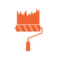 paint roller icon vector image