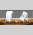 acrylic holder glass plastic display stand vector image vector image