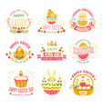easter religious holiday isolated icons cake vector image vector image