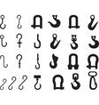hook collection vector image vector image