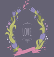 beautiful summer wreath vector image vector image