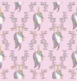 unicorn rainbow seamless pattern vector image