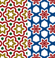 seamless floral patterns vector image