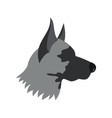 shepherd dog icon flat style vector image