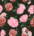 rose seamless pattern vector image vector image
