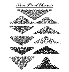 Vintage floral elements Royalty Free Vector Image